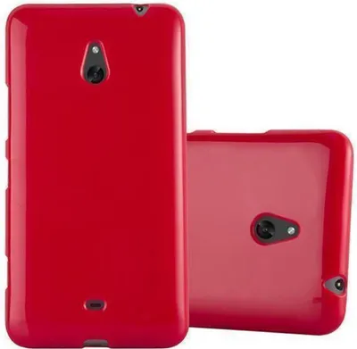 Produktbild von Cadorabo Schutzhülle für Nokia Lumia 1320 Hülle in Rot TPU Etui Hülle Case Cover