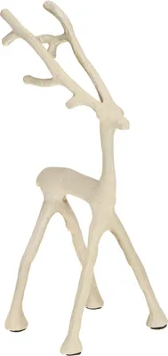 Produktbild von Deko-Hirsch Figur aus Metall mit modernem Geweih-Design