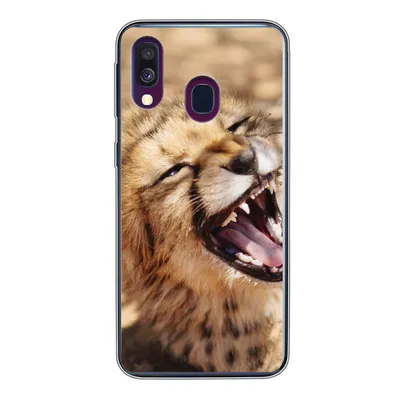 Produktbild von MuchoWow® Handyhülle Schutzhülle Hülle für Samsung Galaxy A40 Gepard - Tier - Nahaufnahme Silikon Softcase Handy Hülle - Handy-Tasche