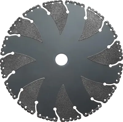 Produktbild von Diamanttrennscheibe 230mm Universal für Stahl Beton Holz Gummi Kunststoff