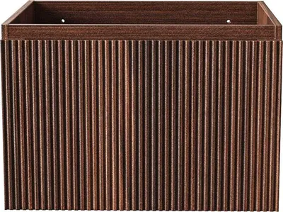 Zdjęcie produktu dla BELVIT TRIONA, szafka pod umywalkę, 60 cm, 1 szuflada, bez uchwytów, mechanizm cichego domykania, kolor: wenge ciemny