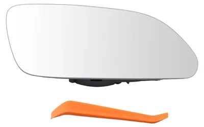 Image de Rétroviseur extérieur droit en verre, chauffant, pour VW Polo 9N, de 2001 à 2009, référence 6Q0857522C