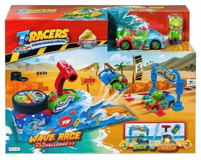 Immagine prodotto di T-Racers Wave Race Challenge Launcher Set + veicolo con pilota 16756