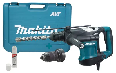 Image de Makita  HR3210FCT  marteau-piqueur  avec  accessoires  en  mallette  de  transport
