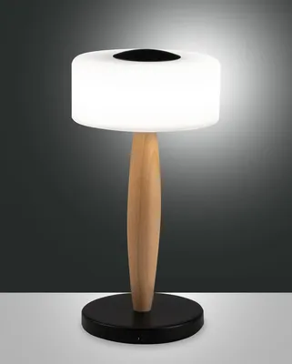 Produktbild von Fabas Luce Elea LED Tischleuchte 8W dimmbar warmweiß Schwarz 3761-30-101