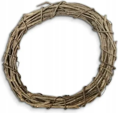 Produktbild von Rattanring 30 cm (Außenmaß), ca. 22,5 cm (Innenmaß), Natur, 1 Stück, zum Basteln von Kränzen