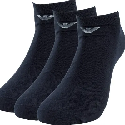 Produktbild von EMPORIO ARMANI Herren Sneaker Socken (3er Pack) Dunkelblau/Navy S/M