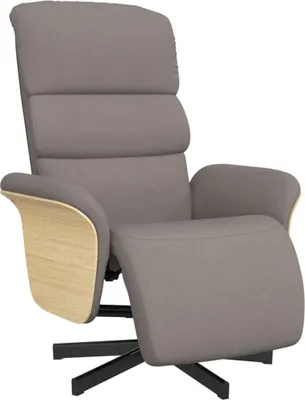 Obrázok produktu pre vidaXL Relax kreslo s podnožkou taupe látka