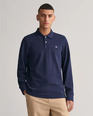 Image de Gant Shield Piqué Rugger Longsleeve Polo Herren