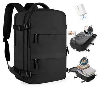 Productafbeelding van Omgoods - Vacuum Backpack - Handbagage Rugzak voor Reizen met Vacuum Systeem