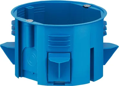 Zdjęcie produktu dla Puszka instalacyjna do ścian ze styropianu, płyta 60, klejona, niebieska, niepalna z wkrętami, PST60