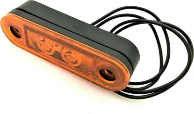 Produktbild von Orange LED Umrissleuchte, Begrenzungsleuchte, Seitenleuchte E9 für LKW, PKW Anhänger, Trailer, Wohnwagen usw.