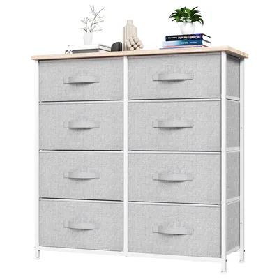 Produktbild von BALCONERA Schubladenschränke, Kommode Aufbewahrungskommode (Moderner Stil) – Schrank mit 8 Stoffschubladen, Ideal für Schlafzimmer, Wohnzimmer & Flur