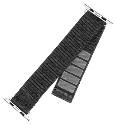 Image de Stały | Sportowy pasek do Apple Watch 38/40/41 mm | 160-210 mm | Ciemnoszary | Nylon