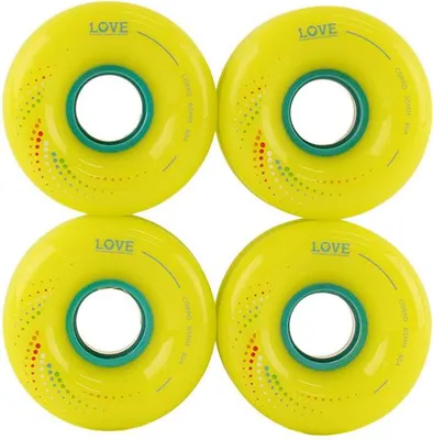 Produktbild von Skateboard Rollen - Corro - 65mm - 80a - Gelb - 1 Love Boards