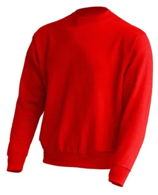 Image de JHK - Sweat-shirt à col rond pour hommes/femmes Unie LT4422 (XS) (Rouge)