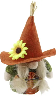 Produktbild von Herbstdeko Wichtel Filz 15 cm grün-orange