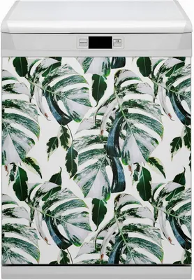 Produktbild von Abwaschbar 60x70 cm Geschirrspüle Magnetmatte Küche Dekorative  - Blattpalme