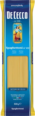 Produktbild von 5x Pasta De Cecco 100% Italienisch Spaghettoni n. 412 Nudeln 500g