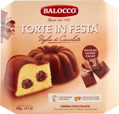 Produktbild von Balocco Torte in Festa – 400g Schokoladengenuss für Weihnachten