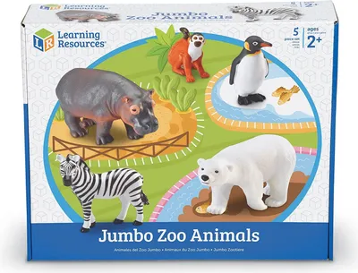 Image de Grandes figures. Animaux du zoo. Ensemble de 5 figurines.