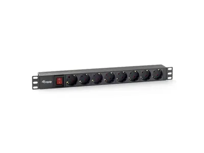 Produktbild von Equip Steckdosenleiste 19"(1HE)8fach Schukon. 1,8m   schwarz