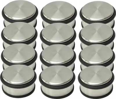 Produktbild von Türstopper Türpuffer Edelstahl 10 cm Ø - 12er Set