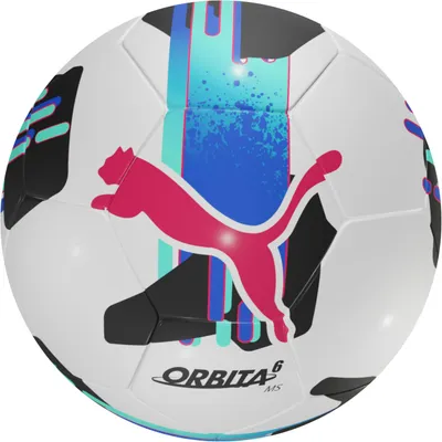 Produktbild von PUMA Orbita 6, Schwarz, Blau, Pink, Weiß, 32-Panel-Kugel, Draußen, Abbildung, Unisex, Alle Jahreszeiten