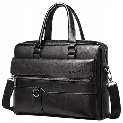 Produktbild von Minexo Laptoptasche 14 Zoll Schwarz Ökoleder Hohe Qualität