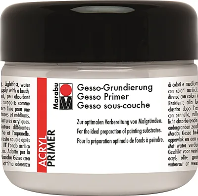 Produktbild von Marabu Acrylgrundierung Gesso 225 ml weiß