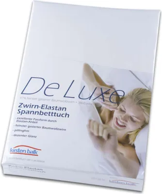 Produktbild von Kirsten Balk DE LUXE Zwirn Elasthan Spannbetttuch Größe 90-100x200-220 cm Farbe Cacao