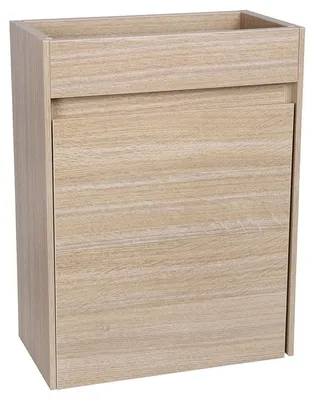 Produktbild von Differnz Hura L Badmöbel - Tür links oder rechts montierbar - Einfache Montage in Eigenregie - Aus -em Holz - Maße 52 x 40 x 21,5 cm - Farbe Eiche - Knock Down