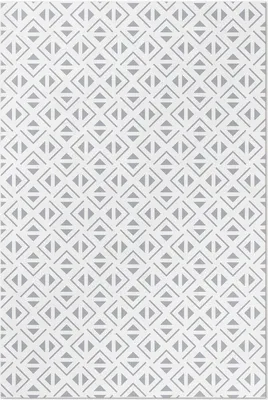 Produktbild von Geometrisches minimalistisches Muster – Vinyl Fußmatte – 60x90 cm – Rutschfest, Pflegeleicht & Langlebig