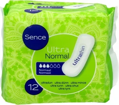 Image de Serviettes hygiéniques Sence Normal Sans ailes 12 pièces