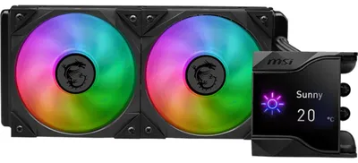 Obrázek produktu pro MSI MPG CORELIQUID D240 - Kapalinové chlazení procesoru - Velikost chladiče: 240 mm - (pro: LGA1156, LGA1155, LGA1150, LGA1151, AM4, TR4, sTRX4, LGA1200, LGA1700, AM5) - Měď - 120 mm (936-6A1611-003)