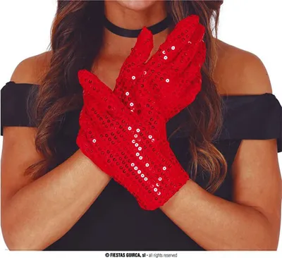 Produktbild von Guirca Paillettenhandschuhe Hq 22 Cm    One Size