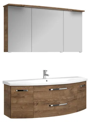 Produktbild von PELIPALSerie 4010 40101400269 Block bestehend aus:Keramik-Waschtisch, Unterschrank, Spiegelschrank mit Kranz / 144cm