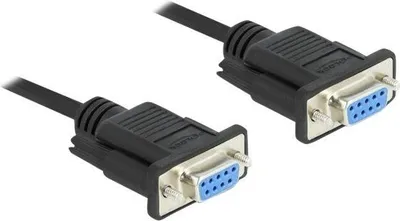 Obrázok produktu pre DeLOCK 86604, Čierna, 10 m, RS-232 Sub-D9, RS-232 Sub-D9, Samica, Samica