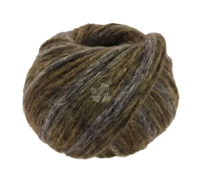 A ball of yarn on a white background.