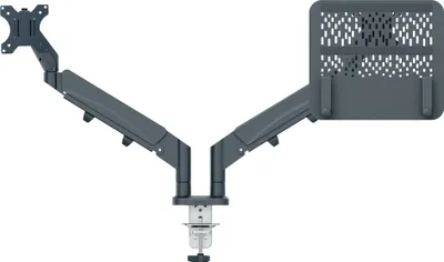 Immagine prodotto di Braccio salvaspazio per doppio monitor e laptop Leitz Ergo