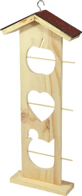 Produktbild von Elmato 10197 Apfelhäuschen Futterspieß Futterstelle für Äpfel Meisenknödel, 44x11cm