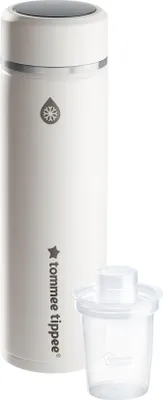 Produktbild von Tommee Tippee PrepGo Babynahrungszubereiter, Kühlt eine Babyflasche perfekt in 2 Minuten, mobile Kühlflasche mit Temperaturanzeige