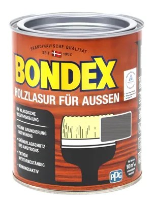 Produktbild von Bondex Holzlasur Außen dkl.grau 0,75L