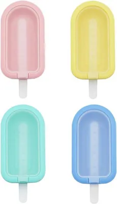 Image de Moules à glaçons en silicone pour préparer des collations maison - Sûrs et pratiques - 12,2 x 5,4 cm