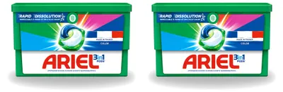 Produktbild von 2 x Ariel Color 3in1 Pods Waschmittelkapseln für Buntwäsche - Vorteilspackung - 2 Stücke