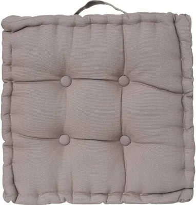 Produktbild von Bodenkissen grau 40 × 40 cm - Atmosphera créateur d'intérieur