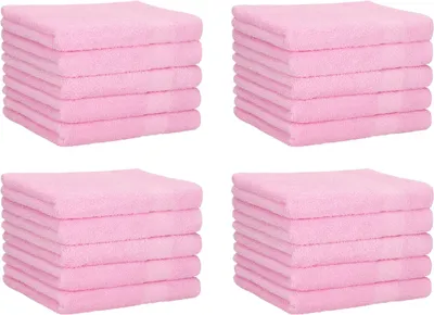 Produktbild von Betz 20 Stück Gästetücher 30x50 cm PALERMO 100% Baumwolle Farbe: rose