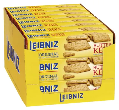 Immagine prodotto di Bahlsen Leibniz, biscotti al burro con 52 denti 200g confezione da 24 pezzi