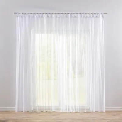 Produktbild von Dekoria Gardine mit Schlaufen, weiß, 300 x 245 cm