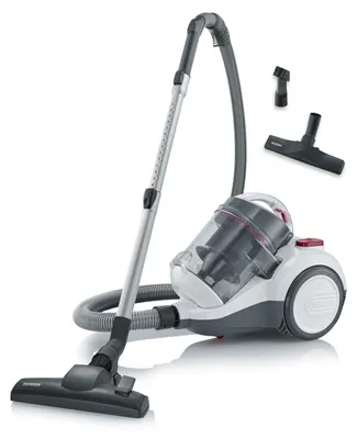 Productafbeelding van Bagless cyclonic canister vacuum cleaner - SEVERIN CY7088 - 750 W - 79 dB - 2 L - White / Red
